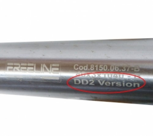 FreeLine Achse -B- 40 X 3 X 1040mm (blau) soft Rotax -DD2 Version-